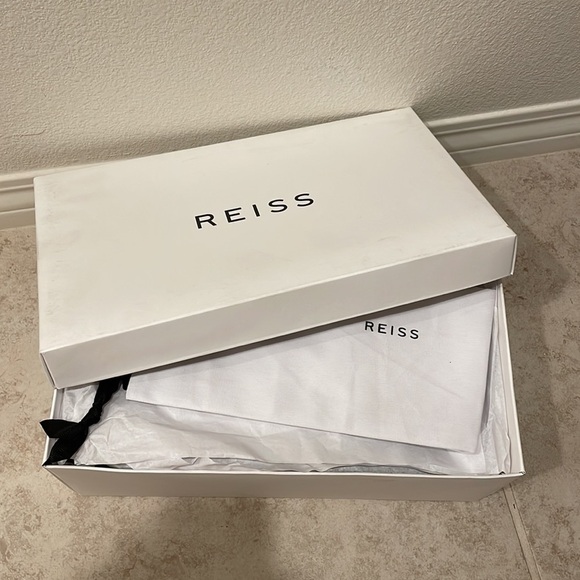 REISS amhurst off white leather chunky slides sandals 38 7.5 - Picture 4 of 9